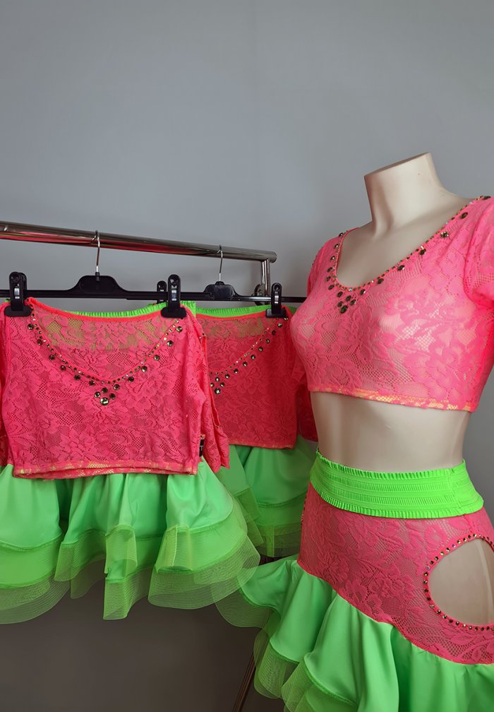 Flamingo Pink-Fluo Green