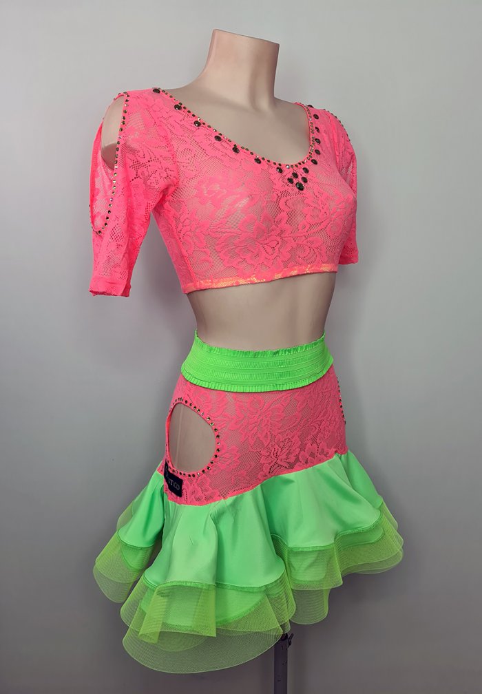 Flamingo Pink-Fluo Green