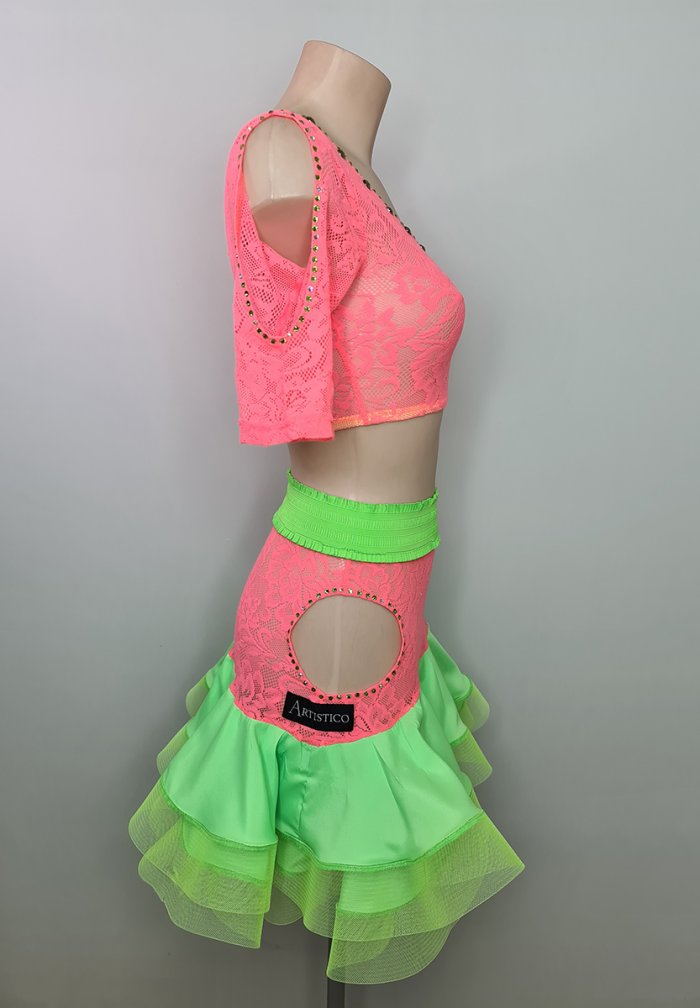 Flamingo Pink-Fluo Green