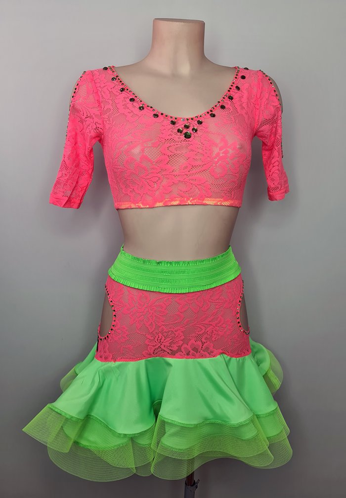 Flamingo Pink-Fluo Green