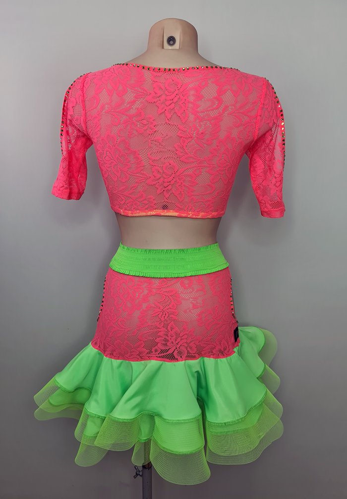 Flamingo Pink-Fluo Green